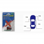 Λαμπτήρες Αυτοκινήτου Led Σετ 2 Τεμαχίων 12V T10-1SMD-5050 11051