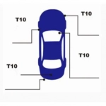 Λαμπτήρες Αυτοκινήτου Led Σετ 2 Τεμαχίων 12V T10-1SMD-5050 11051