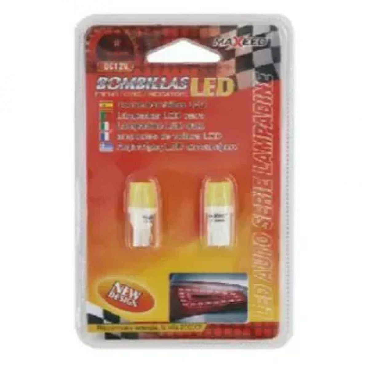 Λαμπτήρες Αυτοκινήτου Led Σετ 2 Τεμαχίων 12V Τ10-COB 21342