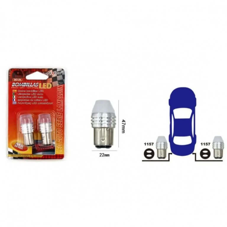 Λαμπτήρες Αυτοκινήτου Led Σετ 2 Τεμαχίων 12V 1157-3SMD-5730 21374