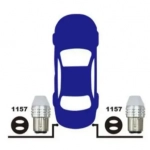 Λαμπτήρες Αυτοκινήτου Led Σετ 2 Τεμαχίων 12V 1157-3SMD-5730 21374
