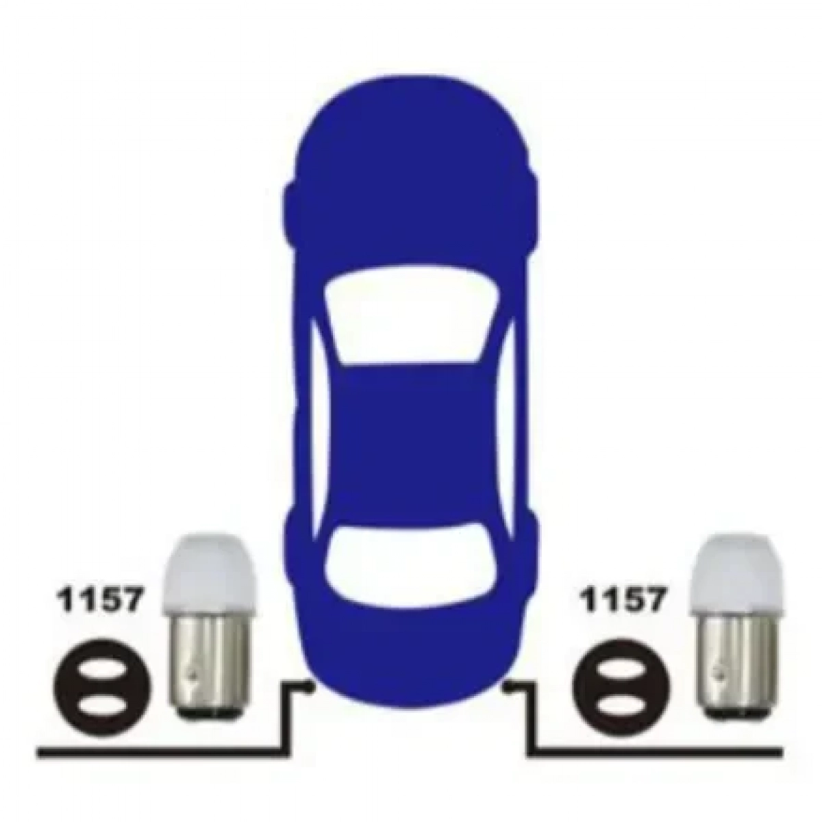 Λαμπτήρες Αυτοκινήτου Led Σετ 2 Τεμαχίων 12V 1157-3SMD-5730 L18C 21370