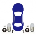 Λαμπτήρες Αυτοκινήτου Led Σετ 2 Τεμαχίων 12V 1157-3SMD-5730 L18C 21370