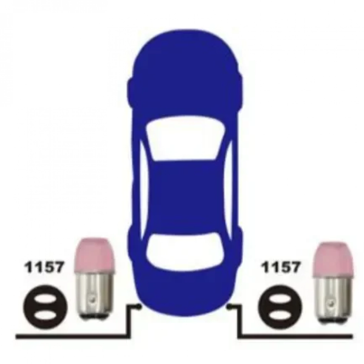Λαμπτήρες Αυτοκινήτου Led Σετ 2 Τεμαχίων12V 1157-3SMD-5730 L18C 21371