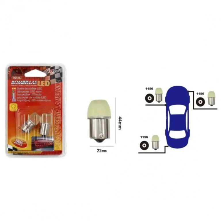 Λαμπτήρες Αυτοκινήτου Led Σετ 2 Τεμαχίων12V 1156-3SMD-5730 L18C 21369