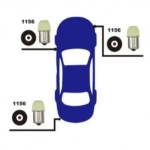 Λαμπτήρες Αυτοκινήτου Led Σετ 2 Τεμαχίων12V 1156-3SMD-5730 L18C 21369