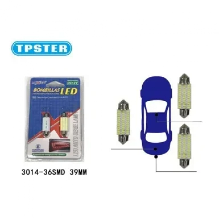 Σετ Λάμπες Αυτοκινήτου LED 39ΜΜ-3014-36SMD 21360