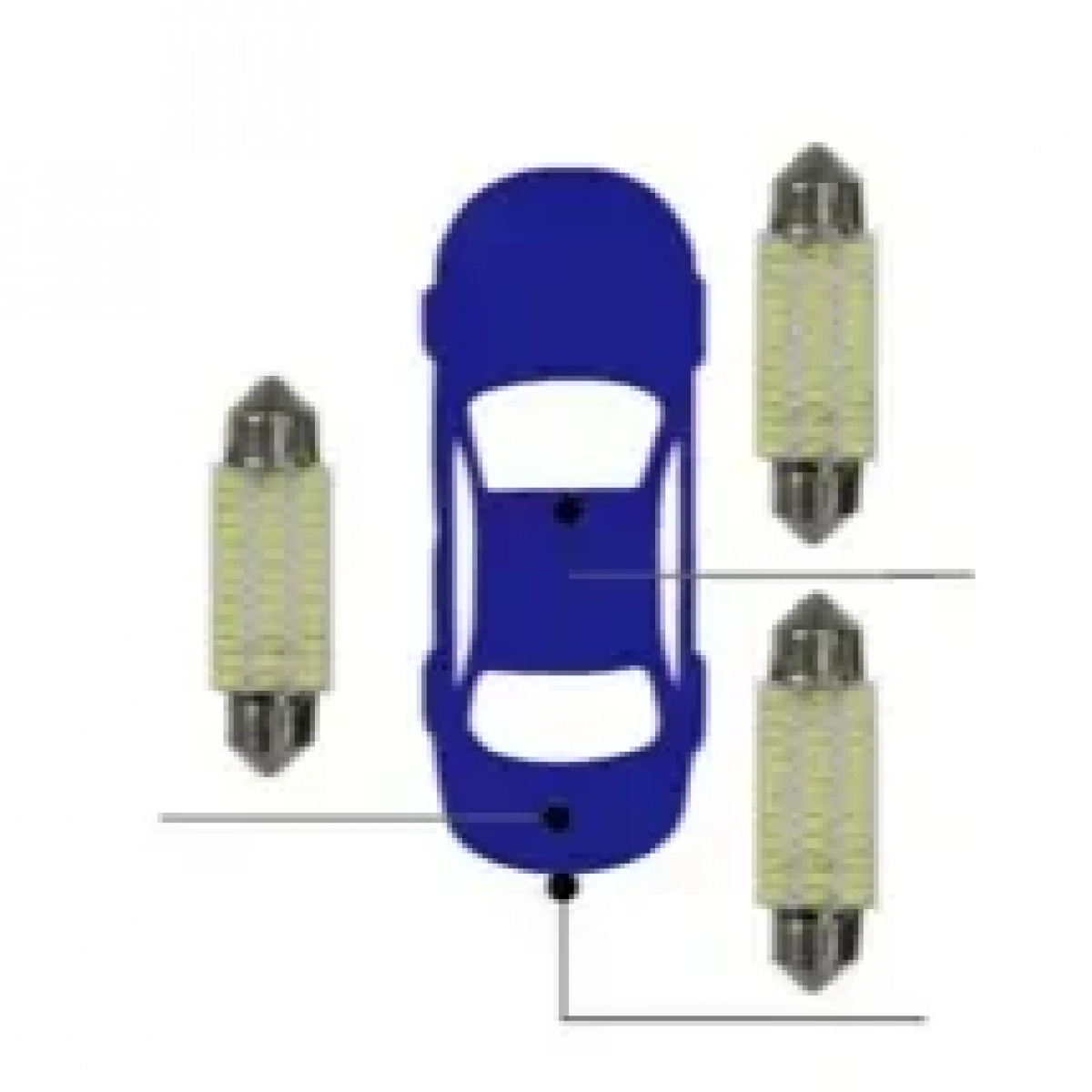 Σετ Λάμπες Αυτοκινήτου LED 39ΜΜ-3014-36SMD 21360