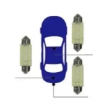 Σετ Λάμπες Αυτοκινήτου LED 39ΜΜ-3014-36SMD 21360