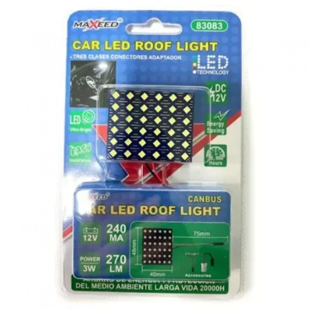 Φωτιστικό Οροφής Αυτοκινήτου Led 12V 36SMD-3030 83083