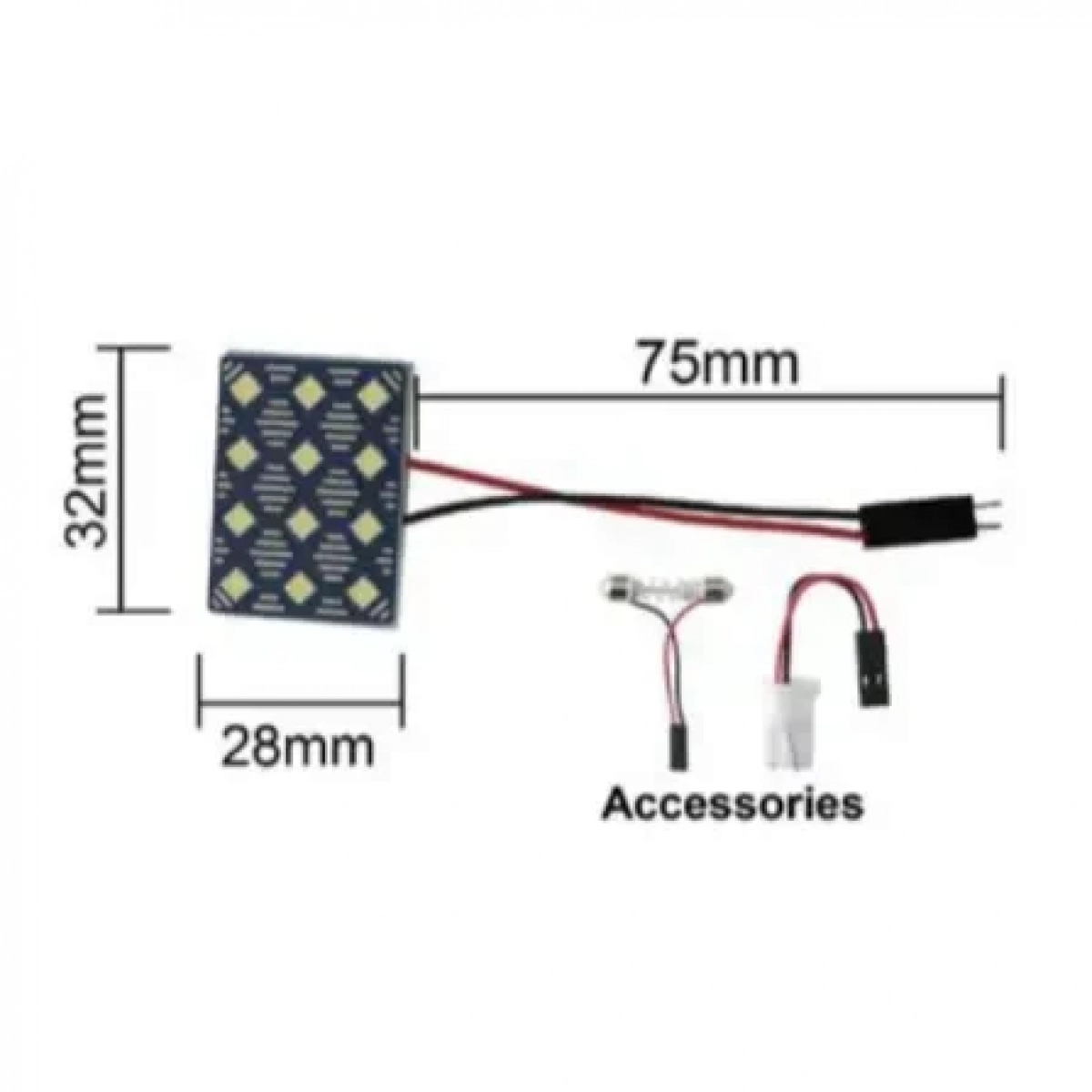 Φωτιστικό Οροφής Αυτοκινήτου Led 12V 12SMD-3030 34913