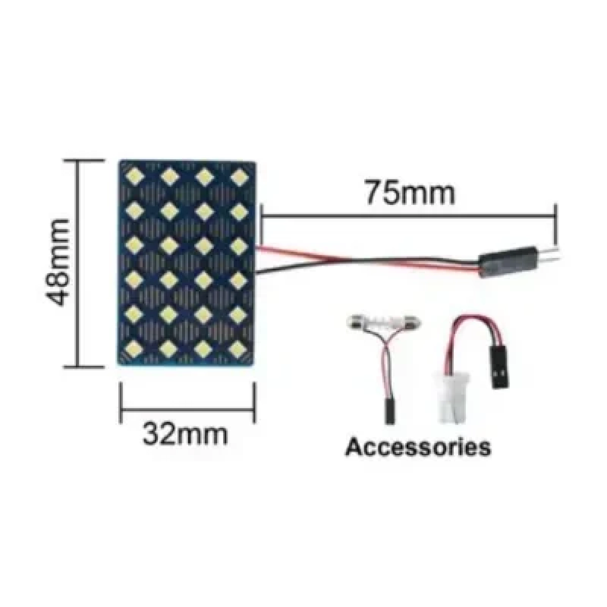 Φωτιστικό Οροφής Αυτοκινήτου Led 12V 24SMD-3030 34915