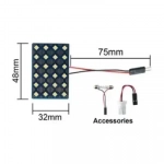 Φωτιστικό Οροφής Αυτοκινήτου Led 12V 24SMD-3030 34915