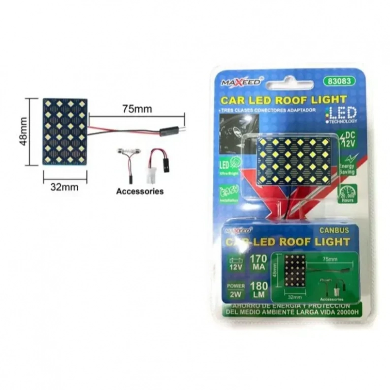 Φωτιστικό Οροφής Αυτοκινήτου Led 12V 24SMD-3030 34915