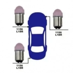 Σετ Λάμπες Αυτοκινήτου LED-1157-L18R 26900