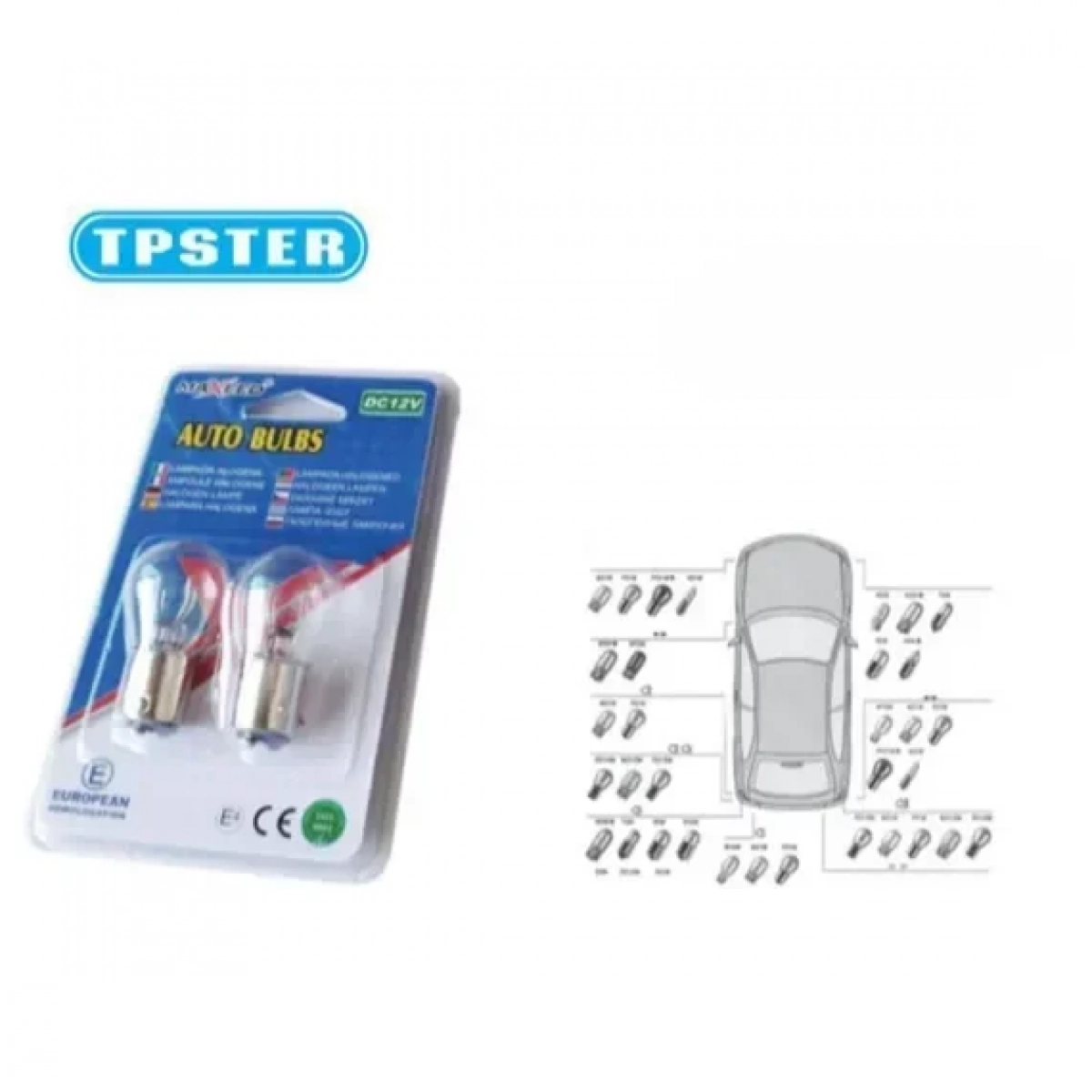 Σετ Λάμπες Αυτοκινήτου LED S25-12V-5W 15398