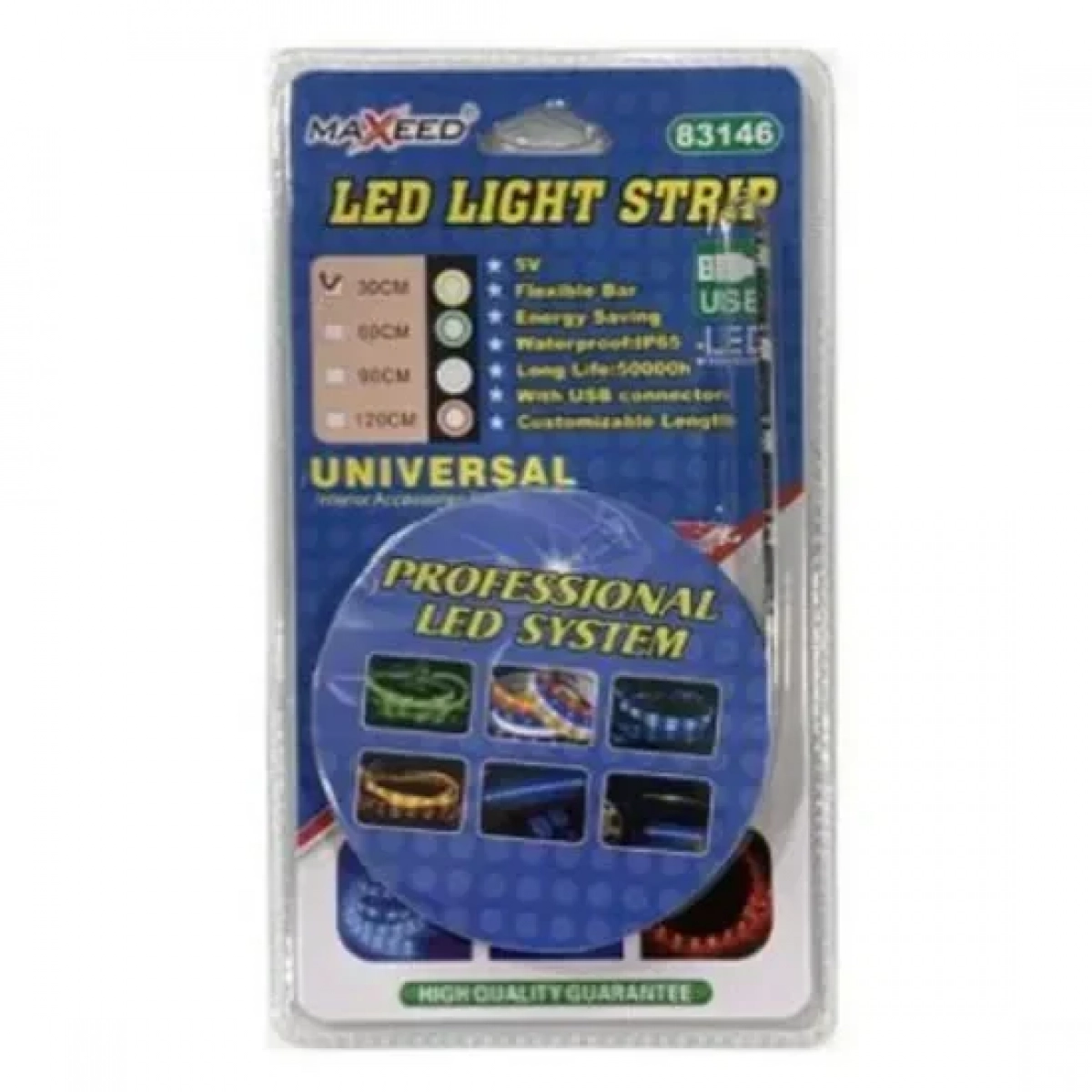 Διακοσμητική Ταινία LED 30cm 15LED-5050-5V Λευκού Φωτός