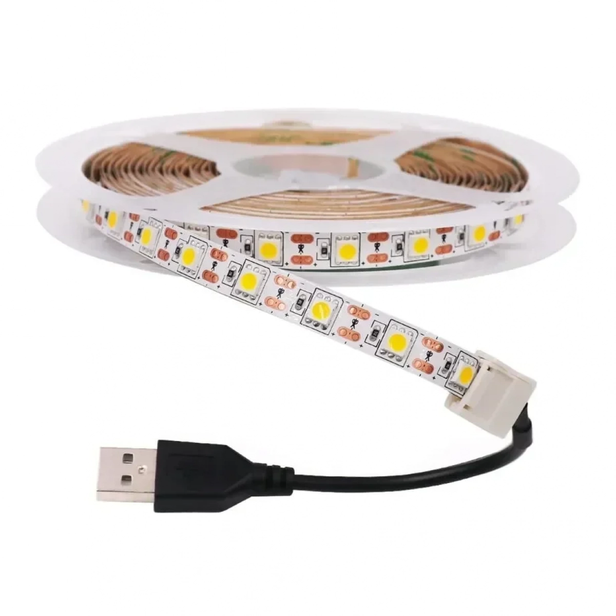 Διακοσμητική Ταινία LED 60cm 30LED-5050-5V Λευκού Φωτός