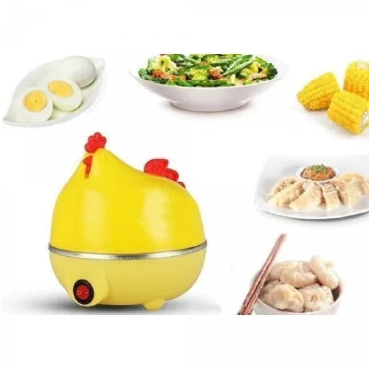 Ηλεκτρικός βραστήρας αυγών 7 θέσεων 350W Egg Cooker - Κίτρινο