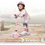 Πατίνι 3 τροχών με φρένο On and go tripper - Ροζ - Image 7