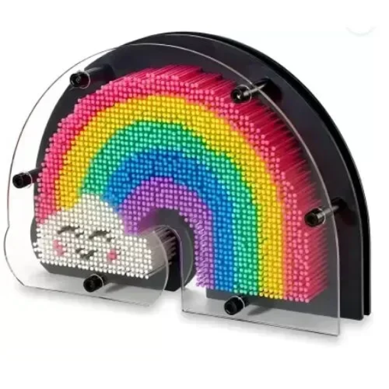 Επιτραπέζιο Διακοσμητικό 3D Pin Art 8+ Ουράνιο Τόξο