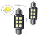LED Λαμπάκια Πλαφονιέρας 2τμχ 3030 Canbus 12V 39mm