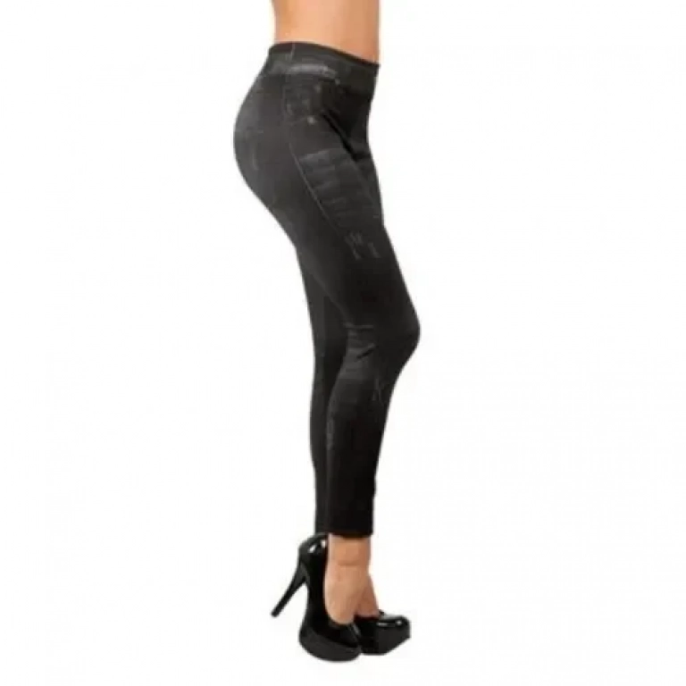 Τζιν Κολάν Slim N Lift Caresse Jeans - Μαύρο - L/XL