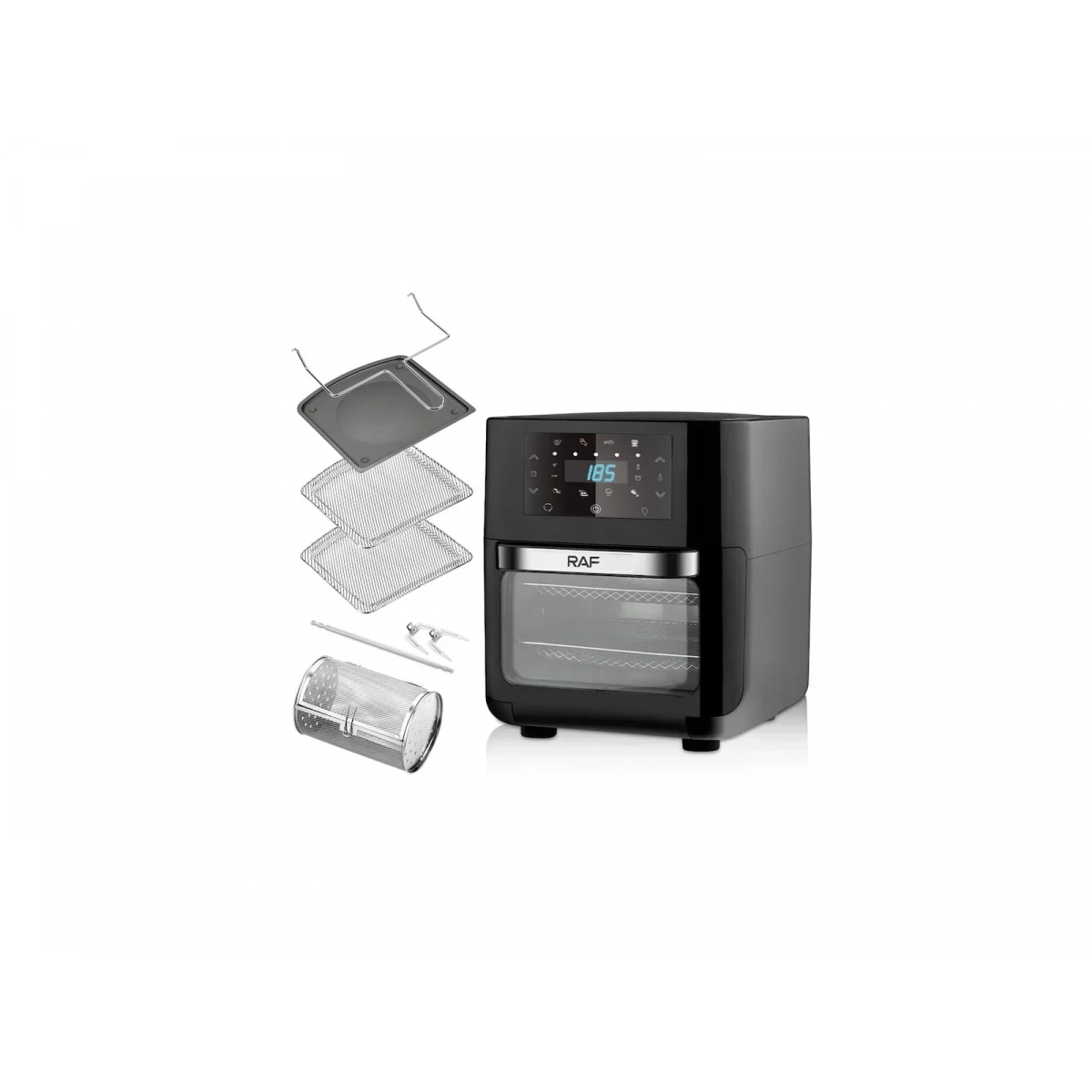 Raf R-5293 Φριτέζα Αέρος με Αποσπώμενο Κάδο 12lt 1700W Μαύρη - Image 3
