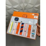 Ultra Smartwatch 7 in 1 Strap με 7 διαφορετικά Λουράκια - Ροζ/Πορτοκαλί