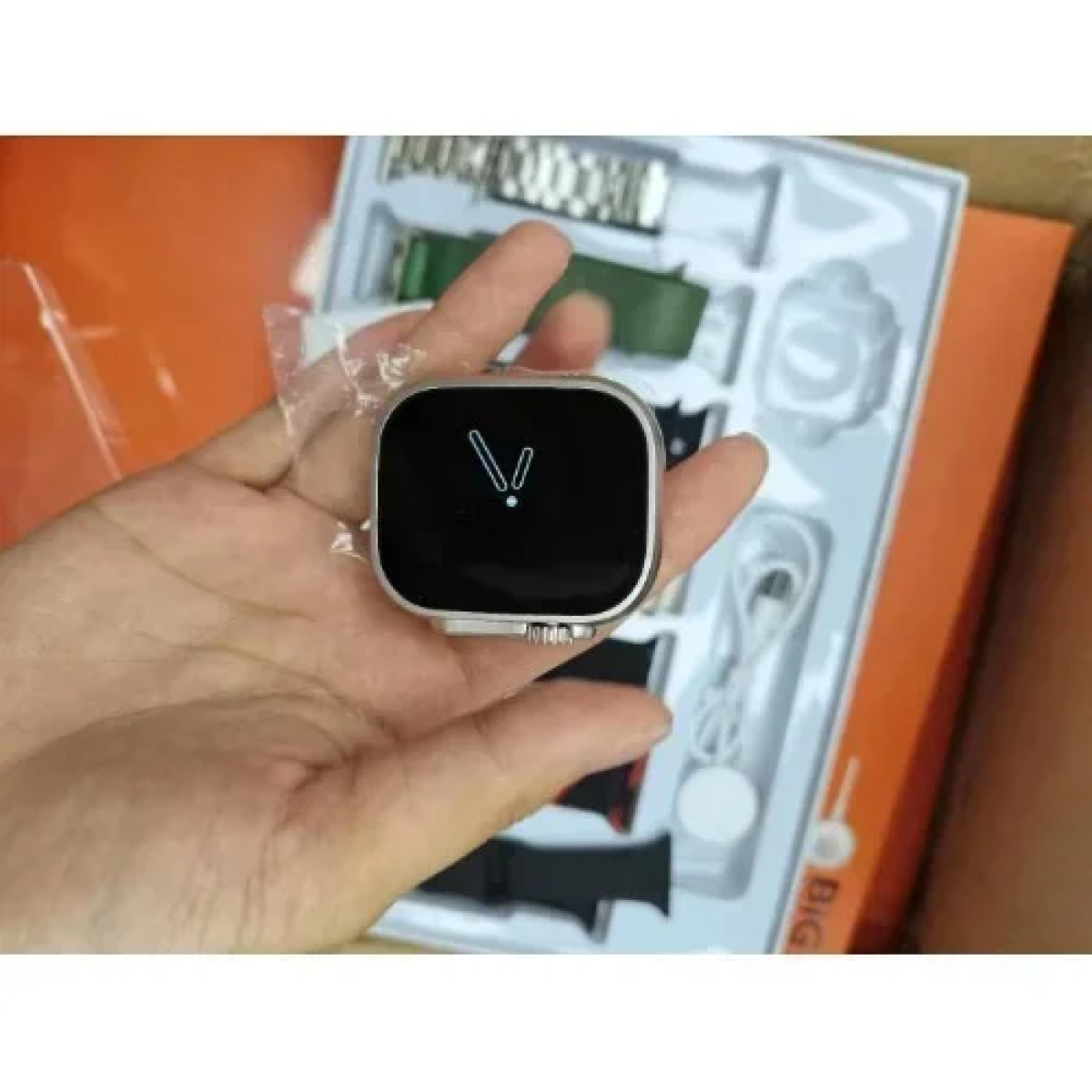 Ultra Smartwatch 7 in 1 Strap με 7 διαφορετικά Λουράκια - Μαύρο