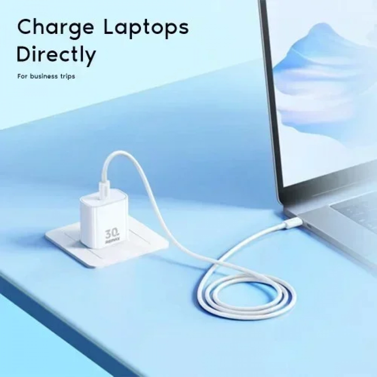 REMAX RP-U71 Φορτιστής GaN με Θύρα USB-C 30W με Καλώδιο