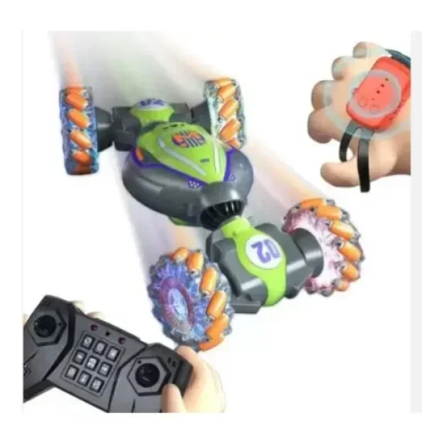 Τηλεκατευθυνόμενο Αυτοκίνητο 2.4G με Χειριστήριο Καρπού Φως και Μουσική - Πράσινο