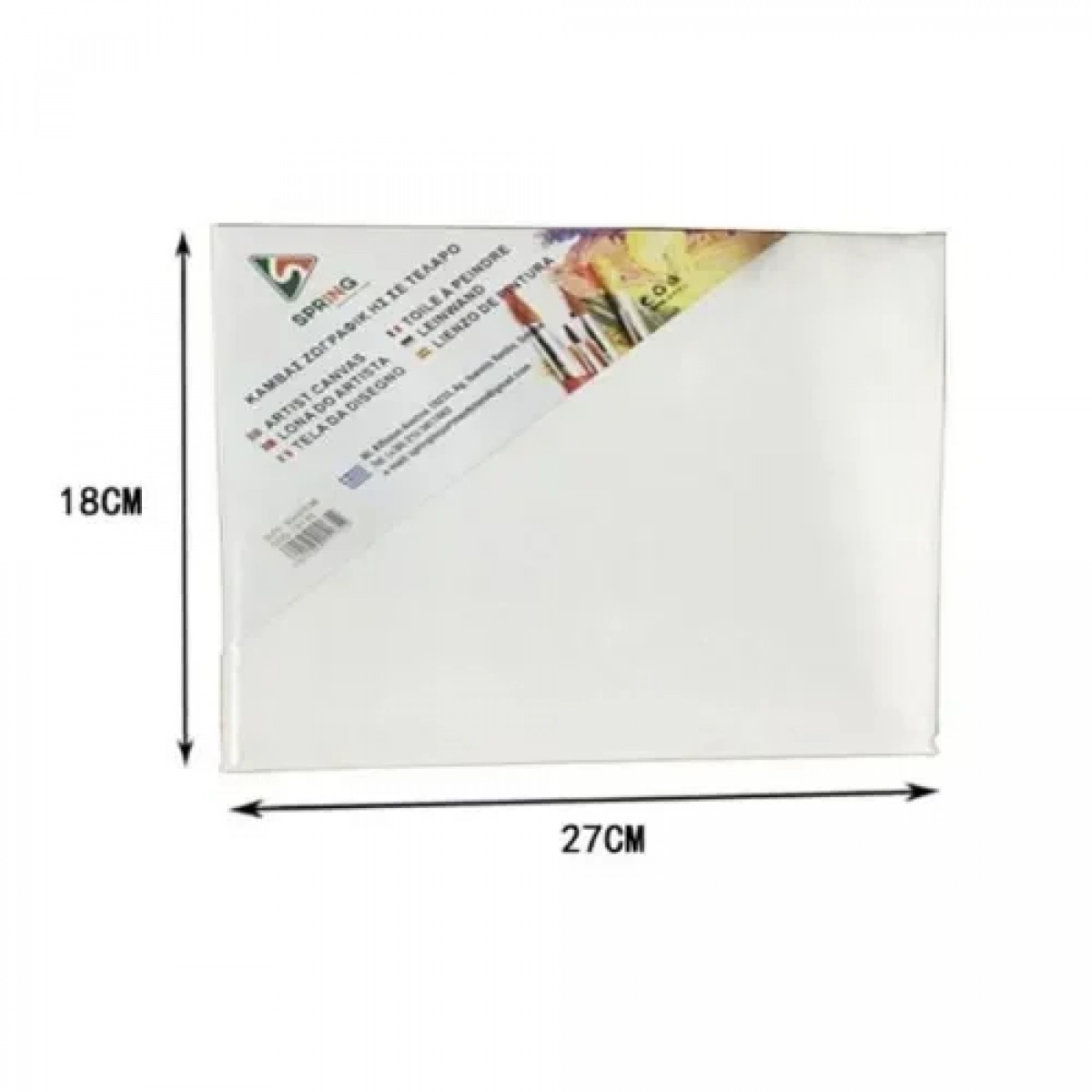 Καμβάς Ζωγραφικής Λευκός σε Τελάρο 18x27x1.6 cm 151334