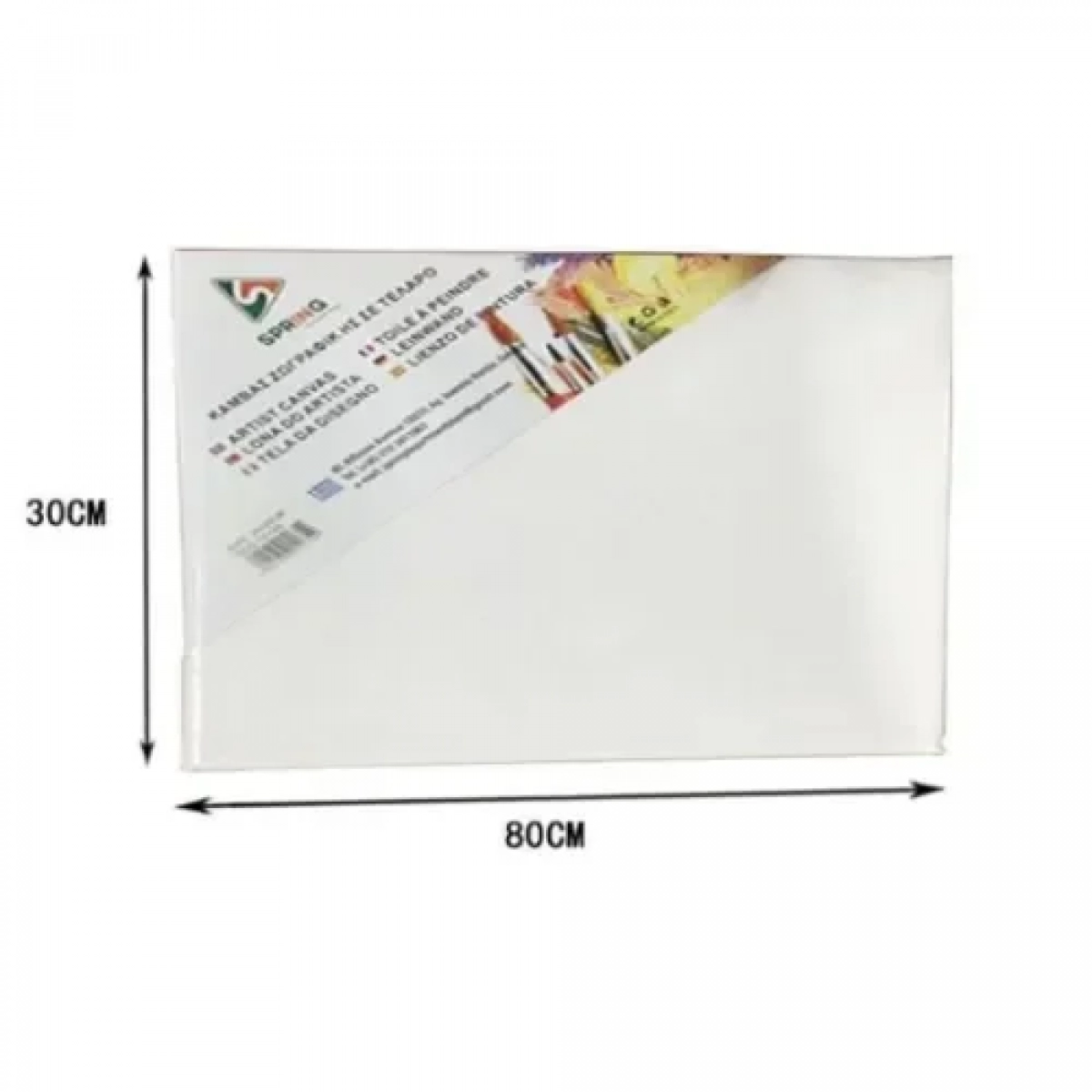 Καμβάς Ζωγραφικής Λευκός σε Τελάρο 30x80x1.6 cm 15147