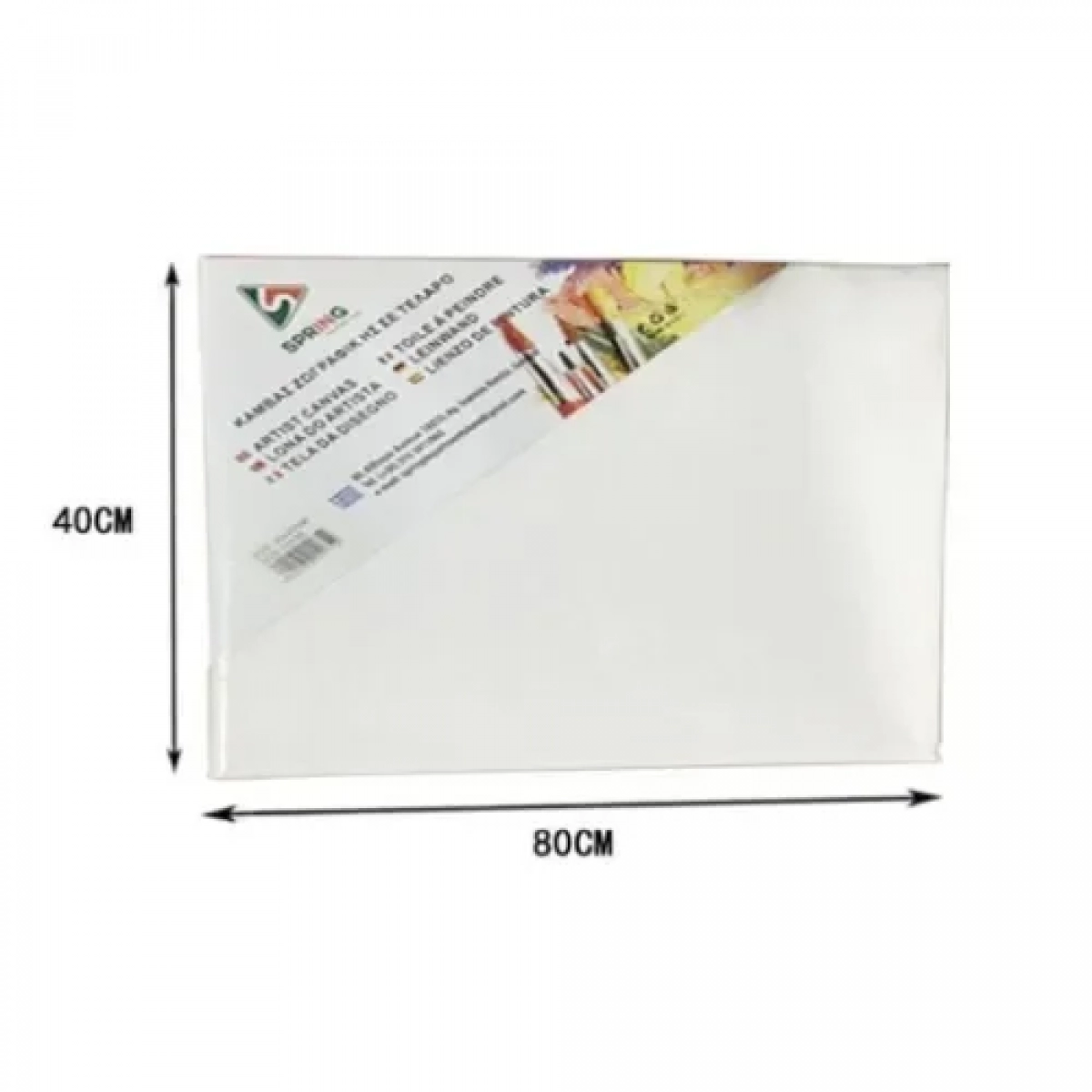 Καμβάς Ζωγραφικής Λευκός σε Τελάρο 40x80x1.6 cm 15155
