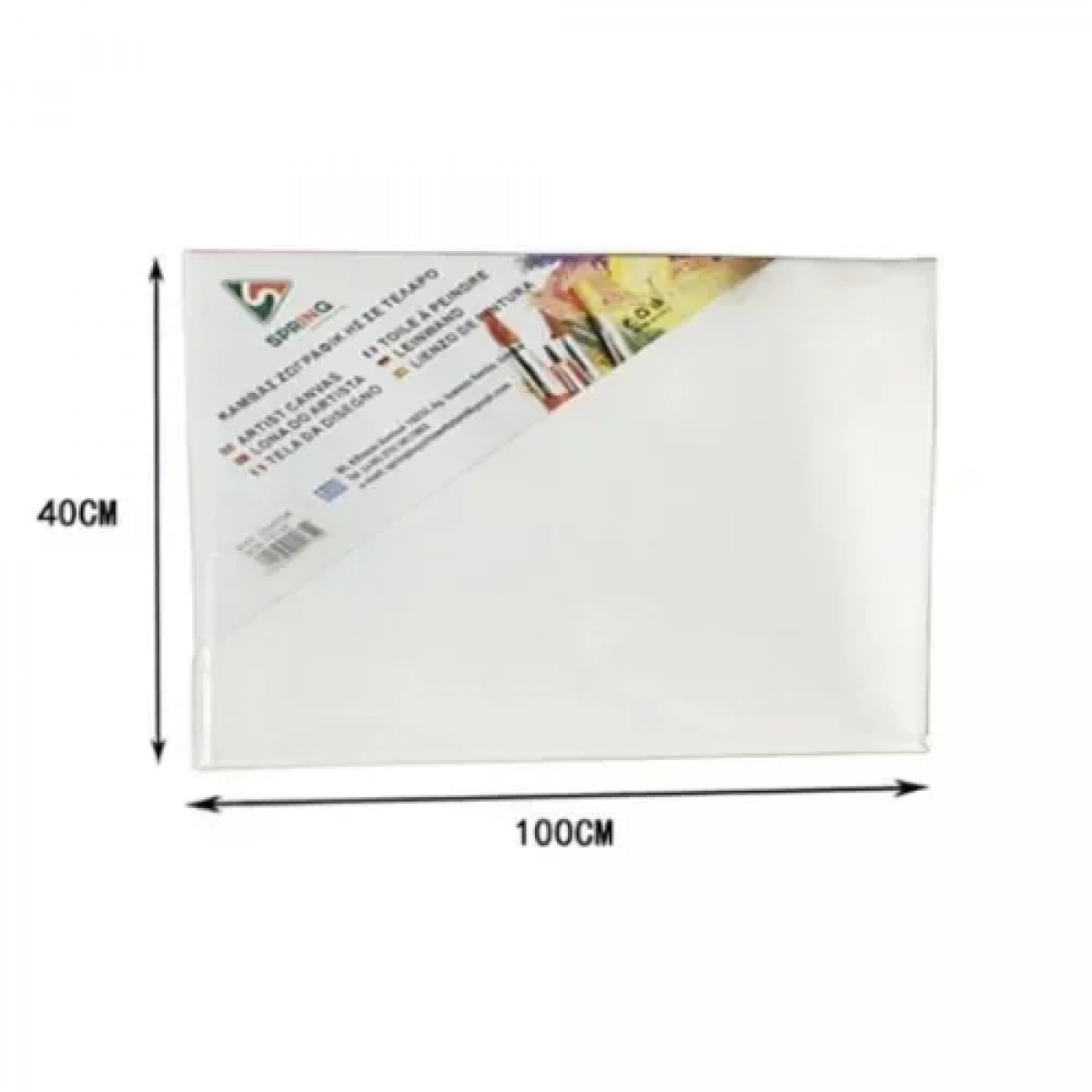 Καμβάς Ζωγραφικής Λευκός σε Τελάρο 40x100x1.6 cm 15156