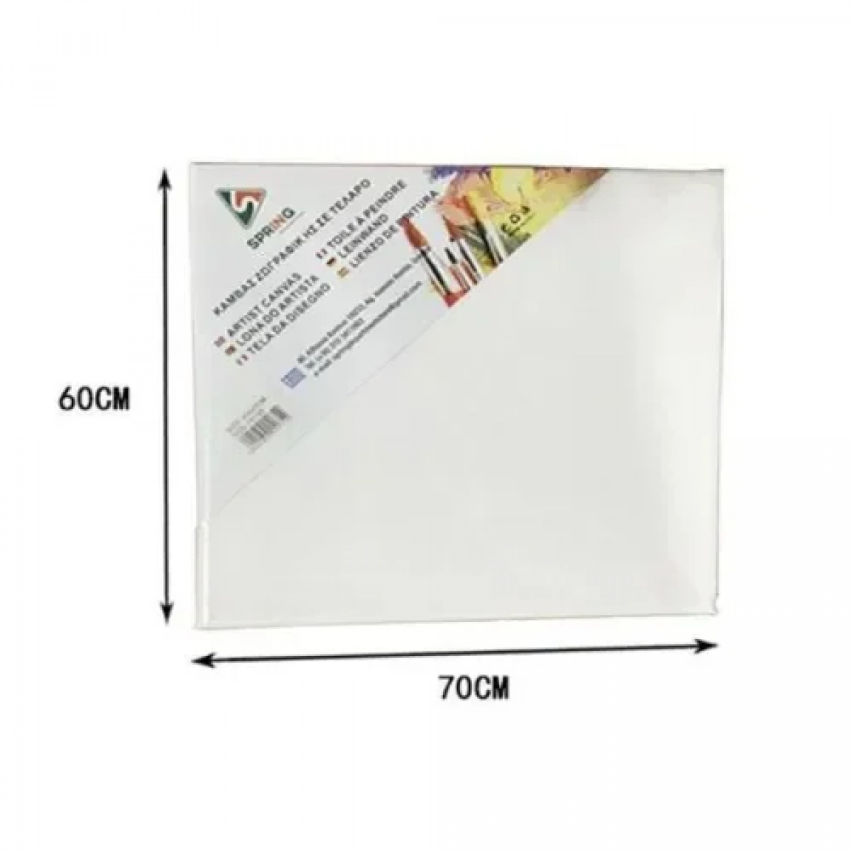 Καμβάς Ζωγραφικής Λευκός σε Τελάρο 60x70x1.6 cm 15165