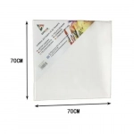 Καμβάς Ζωγραφικής Λευκός σε Τελάρο 70x70x1.6 cm 15169