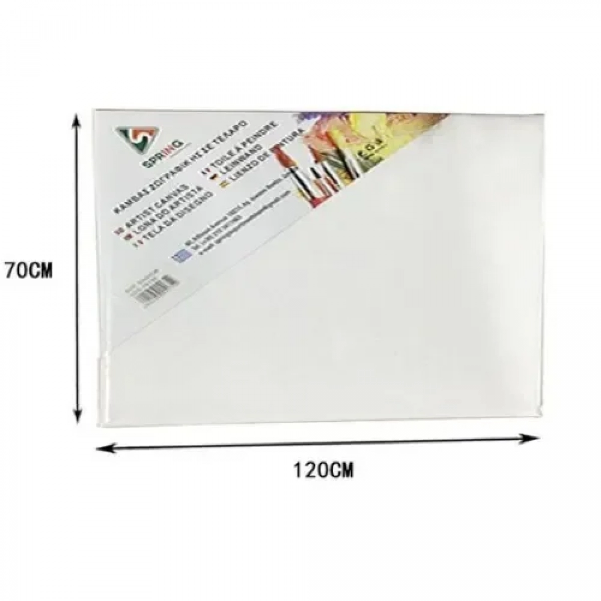 Καμβάς Ζωγραφικής Λευκός σε Τελάρο 70x120x1.6 cm 15173