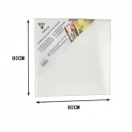 Καμβάς Ζωγραφικής Λευκός σε Τελάρο 80x80x1.6 cm 15174