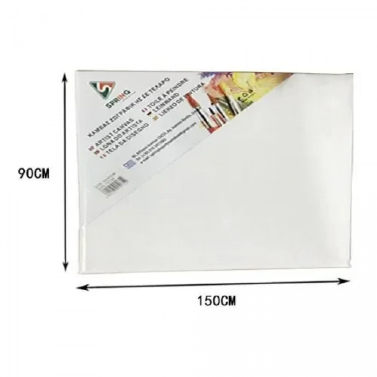 Καμβάς Ζωγραφικής Λευκός σε Τελάρο 90x150x1.6 cm 15177