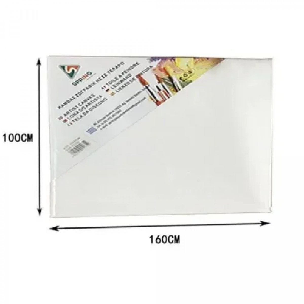 Καμβάς Ζωγραφικής Λευκός σε Τελάρο 100x160x1.6 cm 15178