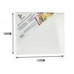 Καμβάς Ζωγραφικής Λευκός σε Τελάρο 100x120x1.6 cm 15179
