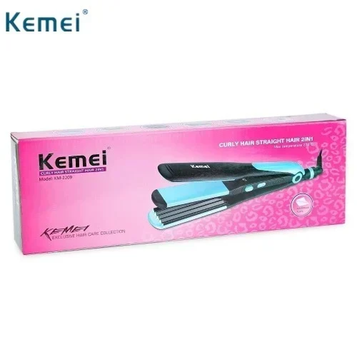 Kemei KM-2209 Πρέσα Μαλλιών με Κεραμικές Πλάκες