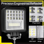 Προβολέας Αυτοκίνητου Led Work Light 126W / 38ΜΜ AM-WT-13