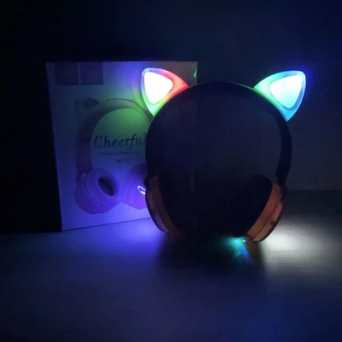 Ακουστικά ενσύρματα/ασύρματα Cat Ear Hoco W27 Γκρι