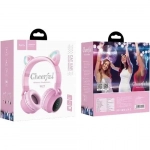 Ακουστικά ενσύρματα/ασύρματα Cat Ear Hoco W27 Γκρι