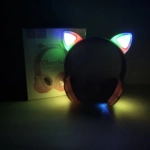 Ακουστικά ενσύρματα/ασύρματα Cat Ear Hoco W27 Γκρι