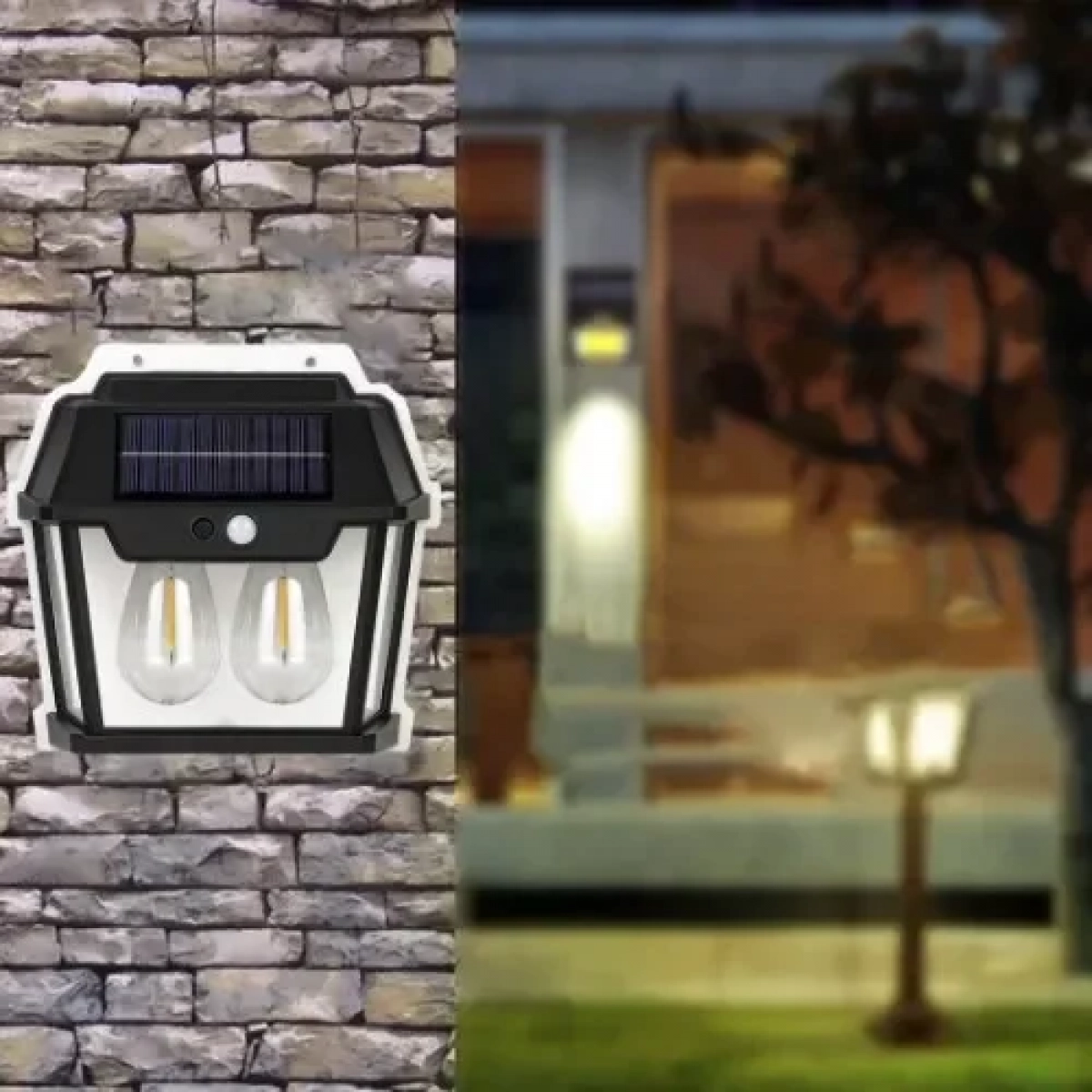Ηλιακό Φωτιστικό LED Επιτοίχιο - Αισθητήρας κίνησης & αδιάβροχο Andowl Q-D1552