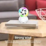 Επαναφορτιζόμενος Ανεμιστήρας USB με Λαβή & LED σε σχήμα Αστροναύτης - Λευκό